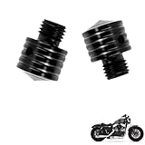 générique 2PCS bouchon retroviseur moto accessoires tuning compatible avec Harley Forty Eight (Black)