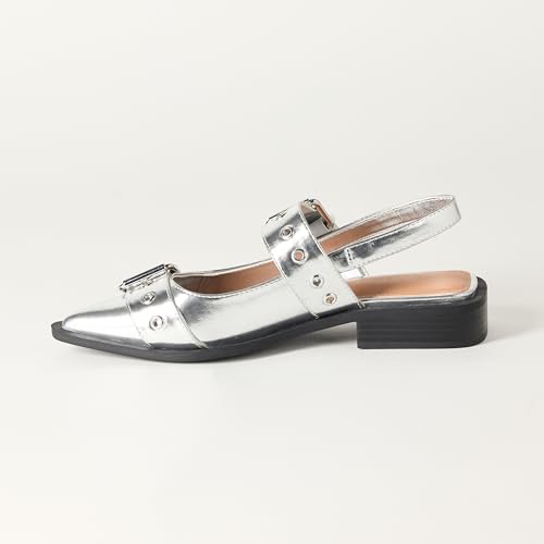 The Drop Women's Evie Moto Pointed Toe Flat2