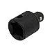 Aexit 3/8-inchx1/4-inch Chrome Hand Operated Tools Vanadium Steel Square Socket Impact Adapter Black Model:77as596qo125