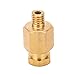 ZJchao Pipe Nipple Brass Thread Straight Fitting Connector Durable Industrial Piping Supplies for Nylon Copper Aluminum Tubes M6 x 1 Size 4mm 6mm (PD606)