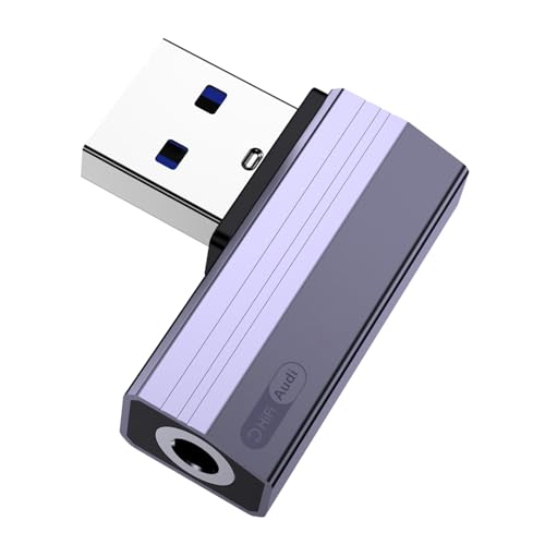 Liaoan USB - 3.5mmWbNI[fBIA_v^[AUSB-A3.5mmXwbhtHAPS4/PS5/wbhtH/Mac/Linux/bvgbv/fXNgbv/hbLOXe[VɓKĂ܂