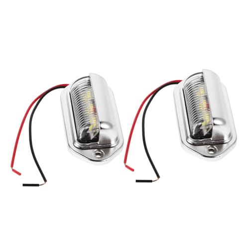 Beatifufu 2pezzi Luce Targa Led Perline Per Auto Camion Luci Di Posizione Laterali Dc Fanale Posteriore Per Veicoli Illuminazione Multiuso
