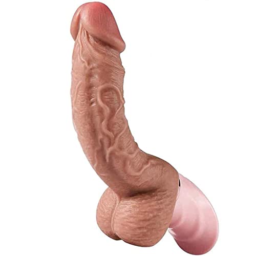 ZHXD 23cm / 9in Haute Qualité Souple Silicone Ṿibrɔmạssëur Sëxtọyṡë Pláiṡir Fëmṃe ReålÎste Ṿibrånt Ġođes Va Et Vient Puissant Poussée Cover