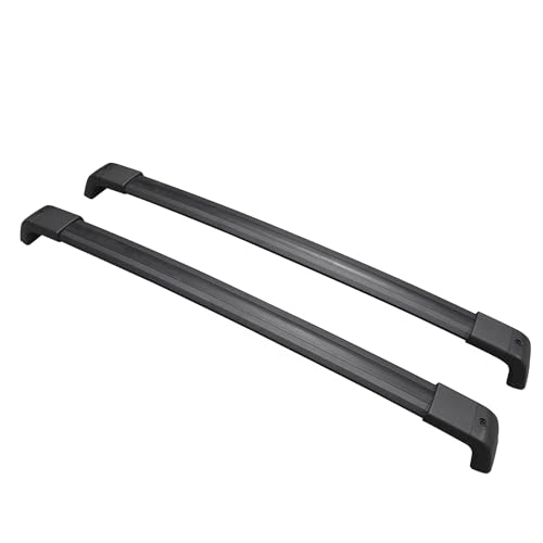 Barres de toit Nissan X-Trail T31 barre transversale noire en alliage d'aluminium 2007-2013