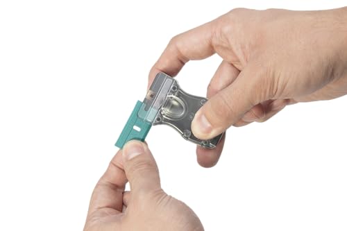 wolfcraft Schaber mit Kunststoffklingen - 4287000 - Zum Säubern empfindlicher Oberflächen - inklusive 4 Klingen