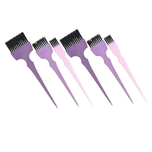 VINTORKY 6 Piezas aplicador de tinte para el cabello Kit de cuenco y cepillo para teñir el cabello cepillo para el pelo peine secador de pelo cepillo de pelo cepillo de tinte de peluquería