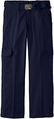 French Toast Boys' Belted Cargo Pocket Pant