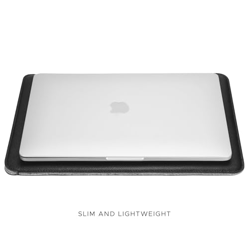 Image of Comfyable Laptop Sleeve 13 Inch Precisely Compatible with MacBook Pro M2 2022 M1 2020-2016 & Mac Air M4 2025 M3 2024 M2 2022 M1 2020, Faux Leather Cover Case, Black