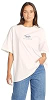 Wrangler Women's Boxy Slouch Tee, Butterfly White, 8