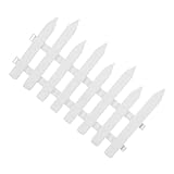 ifundom Gartenzaun Spitz Dekorativer Robuster Kunststoffzaun für Garten und Blumenbeete DIY...