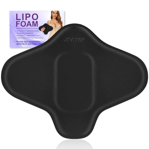 Abdominal Board Surgery Liposuction - Ab Board Post Surgery Liposuction, Lipo Foam Abdominal Compression Board for Tummy Tuck & Liposuction Post Surgery Recovery (Black)
