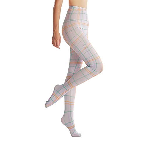 Image of Sahabowi Women Tights, Opaque High Waist Pantyhose, Vintage Control Top Stockings