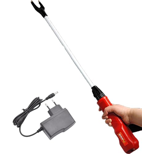 Palo de Seguridad para Ganado,Animal Electric Prod Hot Shock GanaderíA Granja Cerdo Ganado Seguridad Choque Prodder para Vaca Cerdo Ganado Cabras y Perro Grande,75CM