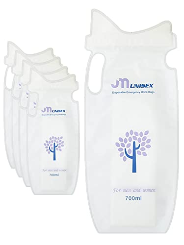 Oythiem Emergency Portable Urine Bag Disposable Urinal Bag Pee Bag For Camping, Travel, Traffic Jam, Car Urine Storage Bag Pee Bag For Kids Children Men Women Patients (4/8/12/20 Pack 700Ml) #TOP5