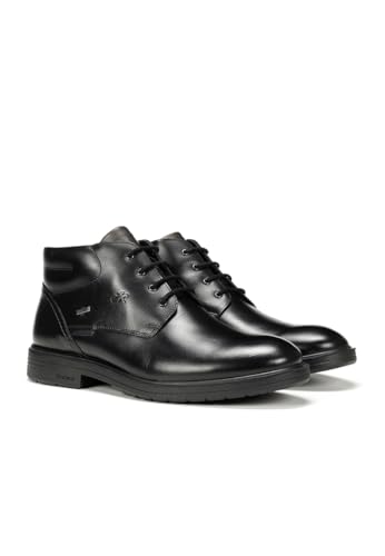 Fluchos Para Hombre. F1305 Botines De Piel F1305 Negro (46), Plano, 1 A 3Cm, Cordones, Casual, CláSico - 3
