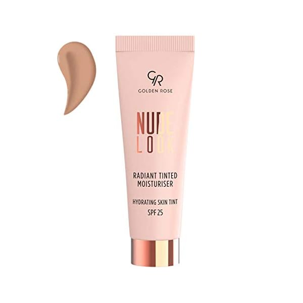Golden-Rose-Nude-Look-Radiant-Tinted-Moisturiser-02-Medium-Tint Golden Rose Radiant Tinted Moisturiser Oil-Free Glowy Tinted Moisturizer Foundation UV SPF 25 (MEDIUM TINT)