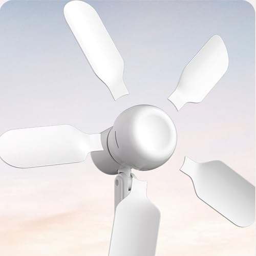 Ventilador de mesa recargable con clip ajustable para eliminar el calor en tu oficina 7