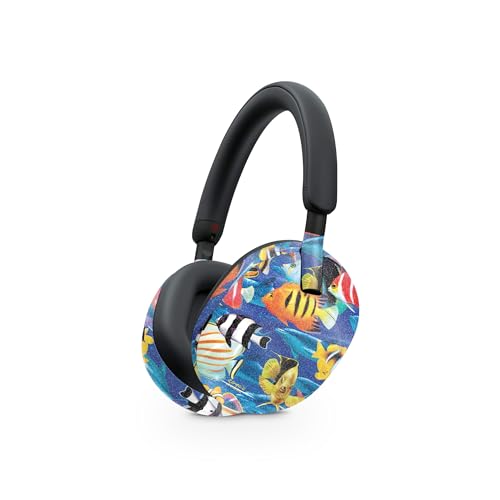 Image of MightySkins Glossy Glitter Skin Compatible with Sony WH-1000XM5 Headphones - Tropical Fish | Protective, Durable High-Gloss Glitter Finish | Easy to Apply