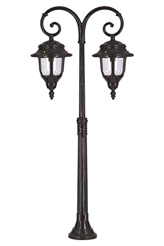 AVONNI BSU-68180-2BSY Black Electrostatic Powder Coating Outdoor Lighting, E27, Steel Pipe, ABS, Polycarbon Glass, 60x25cm
