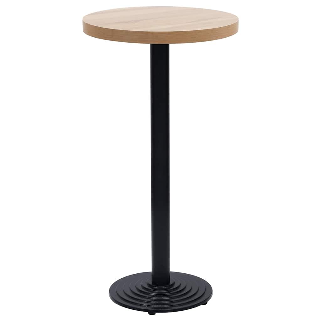Gamba Tavolino Bistrò in Ghisa Nero Ø43x107 cm