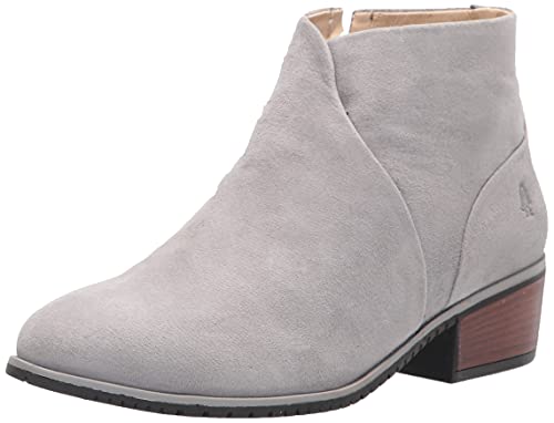 Hush Puppies Women's Sienna Boot Ankle, Frost Gray Suede, 10