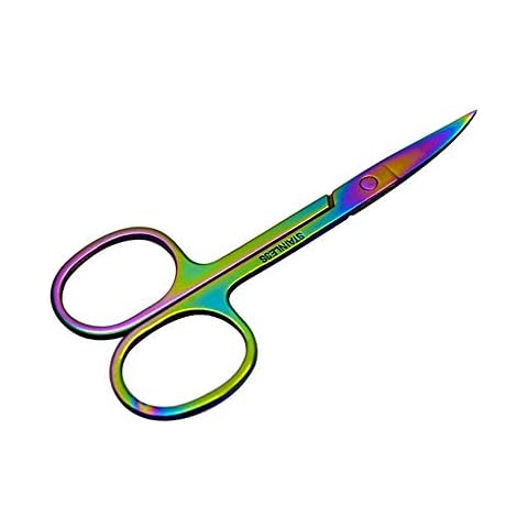 Stainless Steel Curved Eyebrow Scissors for Men and Women Cover