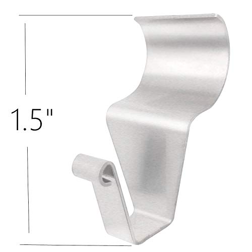 MIUKAA Vinyl Siding Hooks for Hanging, Heavy Duty Outdoor Light Wreath Hanger 8 Pack