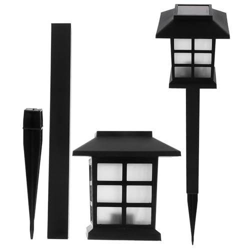 Genérico Lámpara de Jardín Solar LED 2 Unidades Luz LED para Exteriores Resistente al Sol y Viento Encendido Automático al Anochecer para Decoración de Jardín Villa y Hogar