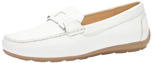 ara Damen Alabama Mokassin, Weiß, 40 EU