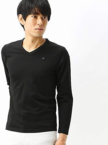 Amazon テットオム Tete Homme モクロディvネックロンt ブラック 7 Ll Tシャツ カットソー 通販