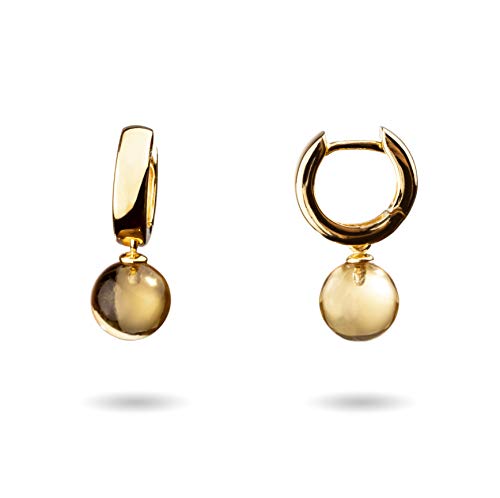 Boucles d'oreilles en or jaune 9 carats 375 avec pierre tampon 3.2g