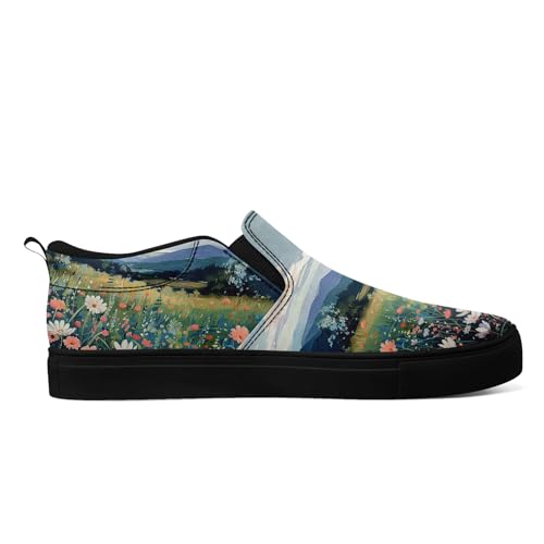 Women's Slip on Sneaker Low Top Canvas Loafers Comfortable Non Slip Casual Shoes2