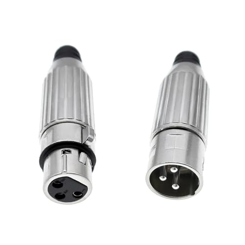 Conector XLR de 3 pines macho para reparar cables de audio y micrófono 5