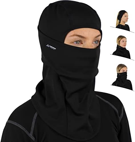 Ski Mask for Women Men - Balaclava Women Men, Warm Face Mask for Winter, Outdoor Clothing, Neck Warmers, Fleece Balaclava Black