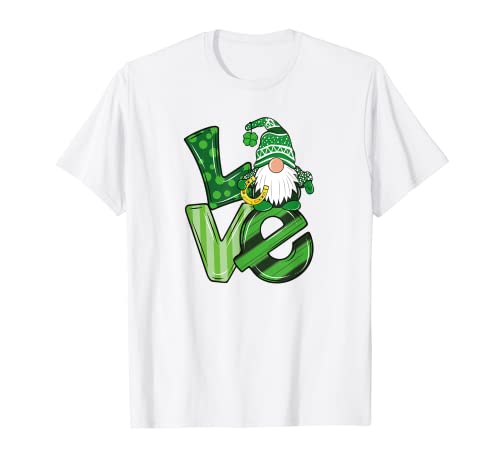 Regalos divertidos de amor de gnomo del día de San Patricio Camiseta