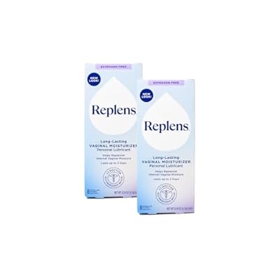 Replens Long-Lasting Vaginal Restores Vaginal Moisture Moisturizer (Pack of 2)