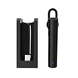 Mi Bluetooth Headset Wireless Earpiece Hands Free Earphones with Mic & Charging Dock Black (US Version with Warranty)