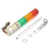 Luces LED Apilables, Luces De Torre De Señal De 3 Capas, Lámpara De Advertencia Industrial, Luz Constante/Intermitente Conmutable Para Máquinas Herramientas, Equipos Mecánicos, Talleres