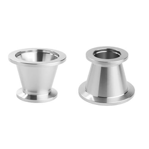 EASTVAC 2Pcs KF16-KF50 SS304 Vacuum KF Reducer KF adapter fittings, KF fittings reducers KF16 to KF50 or KF50 to KF16