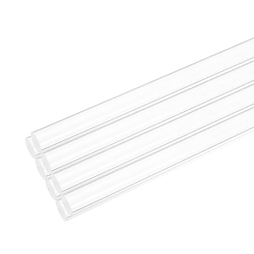 Image of MECCANIXITY 8pcs Acrylic Round Rods 9 /16 inch x 8 inch Clear Acrylic Dowel Rods Sticks Plastic Sticks Strip for DIY Crafts Lighting Gardening Decoration - 15mm x 200mm
