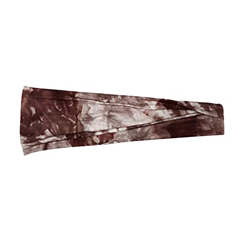 zhichy Fashion Damen Stirnbänder Boho-Muster elastisch Yoga Laufen Haarband rutschfest Kopf Wrap Workout Fashion Stirnband Cover