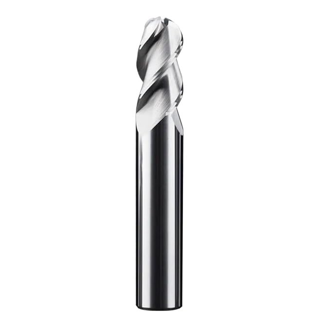 5 pezzi R0.5-R10 HRC55 Fresa a sfere a 3 taglienti in carburo di tungsteno for frese for centri lavorazione meccanica CNC in alluminio(1 PCS,R4xD8x150Lx3F)
