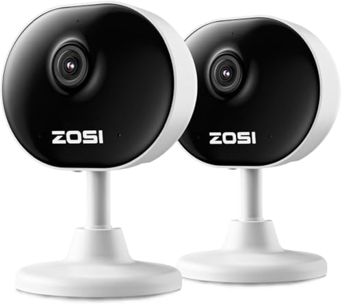 ZOSI WiFi Indoor Camera,1080P Home Security Baby Monitor/Pet Camera with App, 2 Way Audio, Day and...