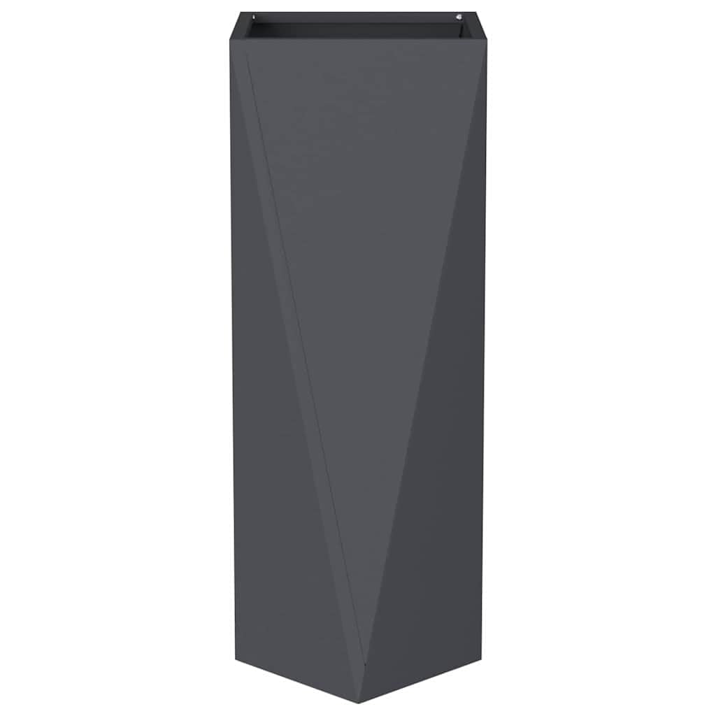 vidaXL Fioriera Antracite 30 x 30 x 75 cm Acciaio