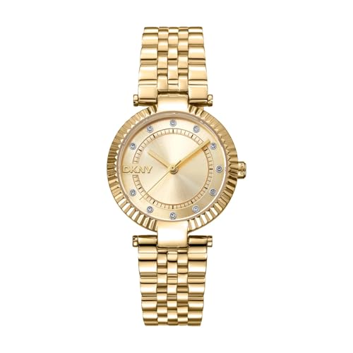 DKNY montre à quartz Essential Glitz étanche 5 ATM bijou femme