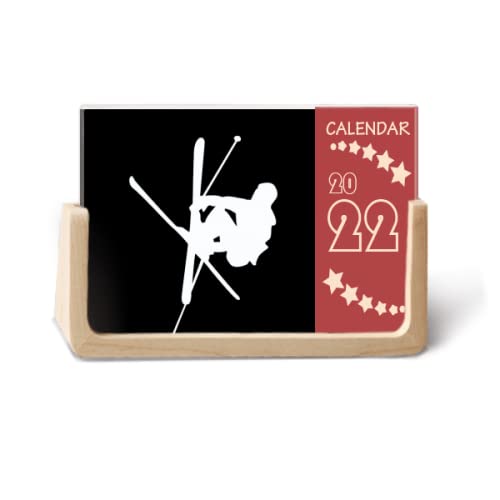 Calendrier de bureau 2022 sport noir de 12 mois pour l'organisation