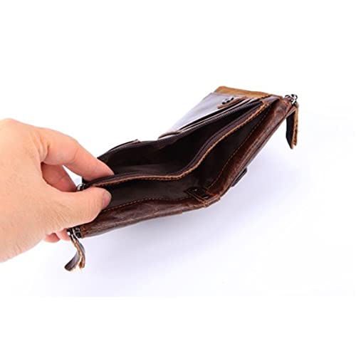 Support de carte de crédit en cuir anti-vol à double fermeture - 6