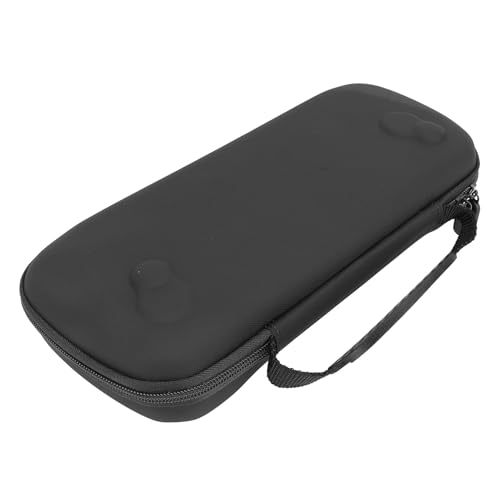 Boîtier Dur, PU à L'épreuve de L'eau, Fermetures à Glissière, Sac de Rangement Portable avec Support pour ROG Ally X 2024 RC72LA, ROG Ally 2023 RC71L (BLACK)