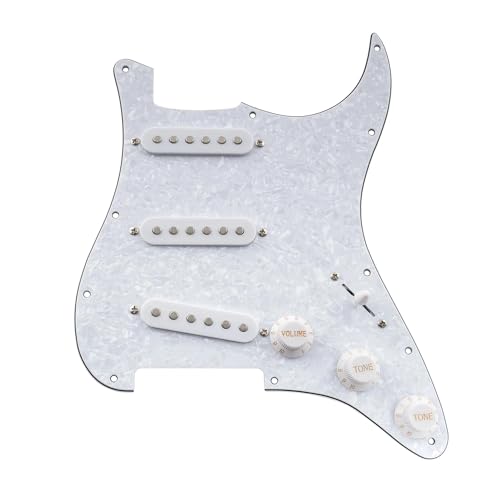 Pickguard guitare SSS micros céramique bobine unique pour remplacer votre électronique