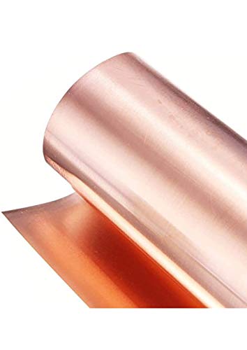 Image of AVIATION METAL & ALLOYS 99.9% Pure Copper Sheet Foil Long For Experiments Art Crafts Crafting Embossing | Vastu | Baby Toys | Vastu | Foil Art Copper foil(0.05mm thick 100mm x 1000mm Long